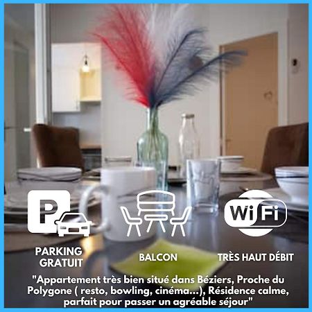Le Cypres - Appartement Ideal Pour Vos Vacances Ou Vos Deplacements Professionnels A Béziers Exteriör bild